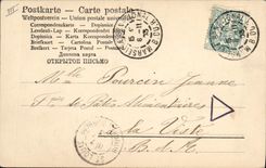 Vintage Postcard Woman Sterli Theater