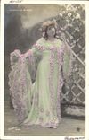 Vintage Postcard Woman Theater Marcelle Bordo