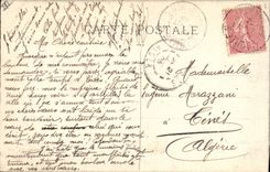 Vintage Postcard Woman Maelec Theater