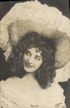 Vintage Postcard Woman Martyns Theater