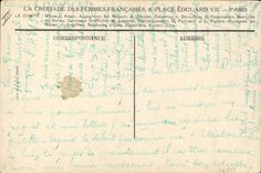 Vintage Postcard the crusade of the French women