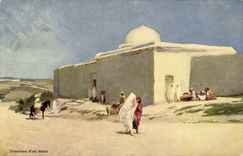 Vintage Postcard Orientalism Tomb of a Saint