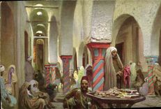 CPA Orientalisme Au bazar