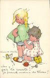 Vintage Postcard Imagination Illustrator Children