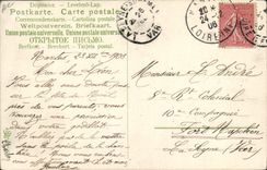 Vintage Postcard Imagination Illustrator Child Christmas Sledge