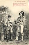 Vintage Postcard Imagination Woman the First hunting