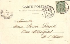 Vintage Postcard Fantaisie Woman Chart Pricks