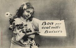 Vintage Postcard Imagination Child