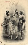 Vintage Postcard Imagination Woman minuet