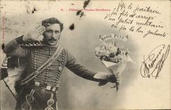Vintage Postcard Imagination Militaria Soldier