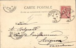 Vintage Postcard Imagination Woman Receipts of delicacies Early Made