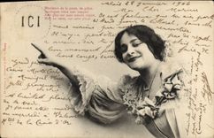 Vintage Postcard Imagination Woman