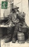 CPA Peche Type de marin