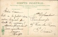 Vintage Postcard Fishes an old seaman