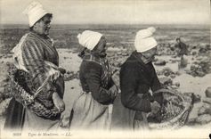 Postal Pesca Modelo de moulieres