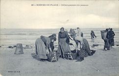 Postal Pesca Desembarque del pescado