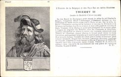 Postal Thierry II Yerno de Mathilde de Alost