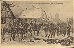 Vintage Postcard Militaria captive Ambulance men retained by the Germans