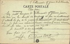 Vintage Postcard Militaria Passy the castle Frontage of the dimension of the park Hospital Foundation Fitzgerald