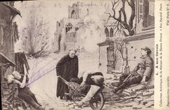 Vintage Postcard Militaria A its duty