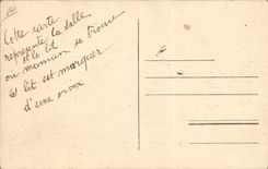 Vintage Postcard Militaria Lyon Hospital of Charity Service of Dr. Molin Room co. Madeleine