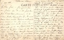 Postal Militaria Llegar de un convoy herido de un soldado francés vuelve de nuevo con un casco Prusiano