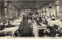 Vintage Postcard Militaria a beautiful infirmary for our wound