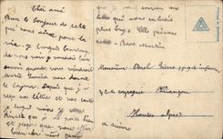 Vintage Postcard Imagination Woman the Moon the dream