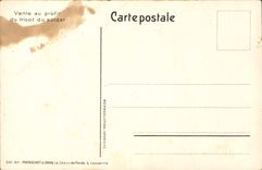 CPA Fantaisie Lune Soldat Militaria