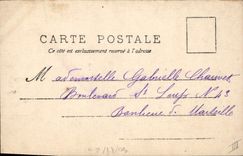 Vintage Postcard Imagination Woman the Moon Crescents of the moon