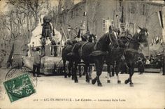 Vintage Postcard Imagination the Aix Moon in Provence Corso In love with the moon