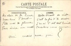 Vintage Postcard the Moon Dinard Effet of the moon has the point of the Inhabitant of Saint Malo