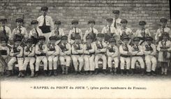 Vintage Postcard Recall of the point of the day smaller drums of France