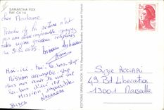 Postal Samantha Perro raposero