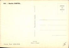 Modern Postcard Sacha Distel