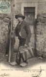 Vintage Postcard Folklore Surroundings of the Standard Puy of peasant of returning Velay of walk