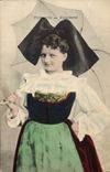 Vintage Postcard Folklore Alsatian