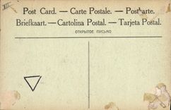 Vintage Postcard Alsace Folklore With the fountain