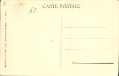 Vintage Postcard Engwiller Folklore the Sunday walk Alsace