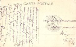 Vintage Postcard Folklore commands of Alsatian Alsace