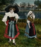 Vintage Postcard Folklore Elsasserin Lothringerin