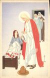 Vintage Postcard Imagination Illustrator Christ