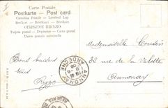 Vintage Postcard Imagination Orientalism Entered of a mosque