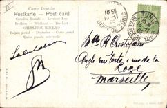 CPA Fantaisie Orientalisme Cafe arabe et mosquee