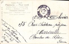 Vintage Postcard Imagination Orientalism Entered of a palate of Rey