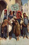 CPA Fantaisie Orientalisme Femmes Enfant