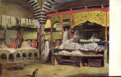 Vintage Postcard Imagination Orientalism Toilets in an Arab bath