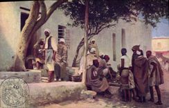 Vintage Postcard Imagination Orientalism With the Arab coffee