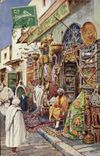CPA Fantaisie Orientalisme Bazar