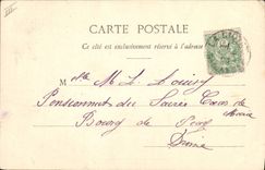 Vintage Postcard Imagination Woman Festivals and Carries happiness Cochon Pig